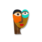מסכה אבסטרקט #1 – מסכה 
בעבודת יד, יומסקו